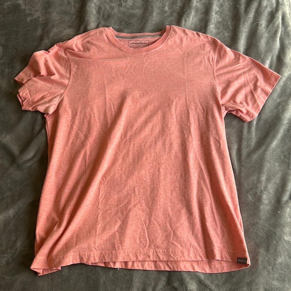 Eddie Bauer Mens XL Salmon Shirt